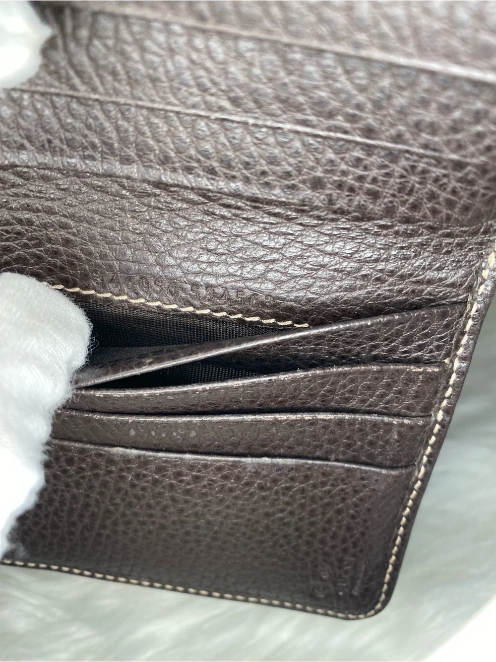 Gucci Brown/Beige Crystal Canvas GG Monogram Zip-Around Wallet - Picture 11 of 16